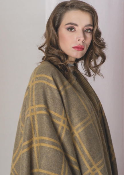 Poncho donna mano cachemire
