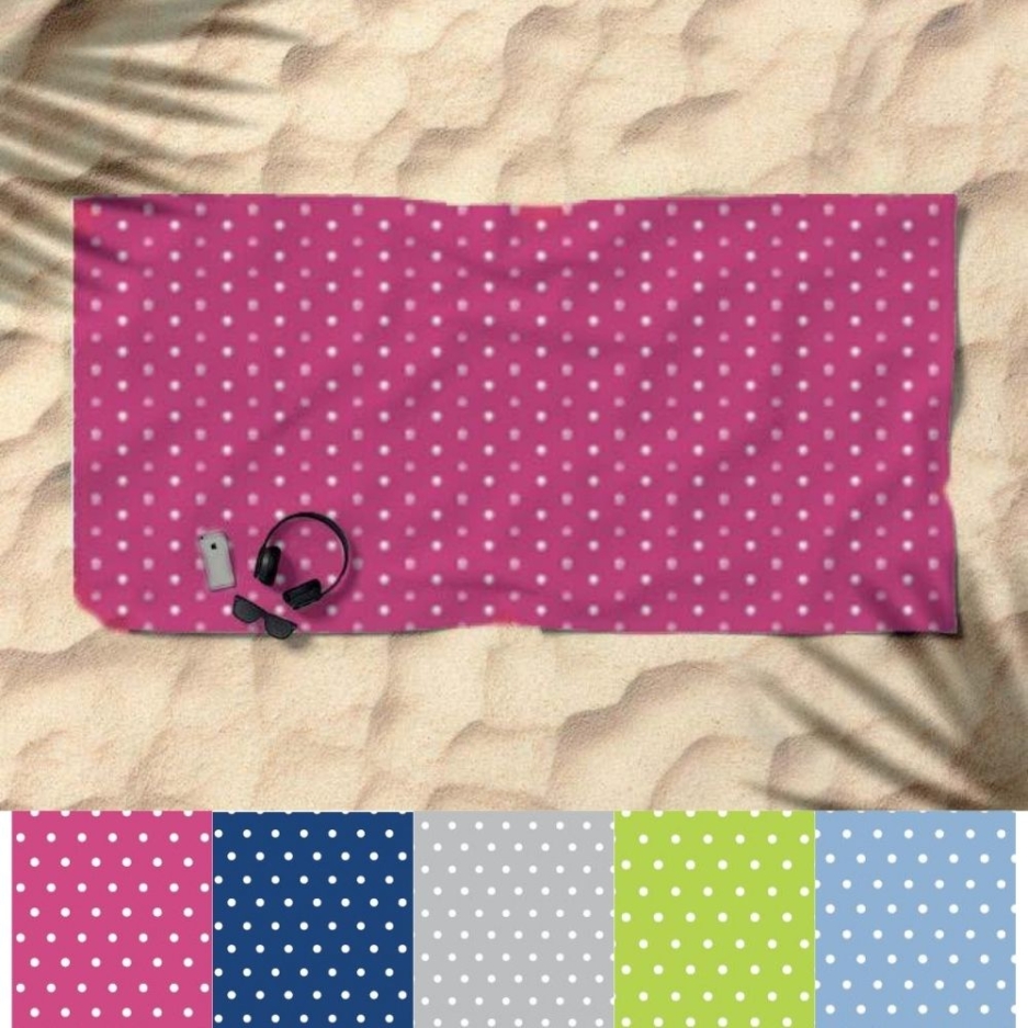 Telo mare in microfibra fantasia Pois 90x160cm Papalina by Milk and Honey