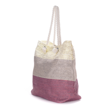 Borsa da mare con filo lame blocchi di colore