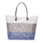 Borsa da mare con filo lame blocchi di colore