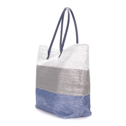 Borsa da mare con filo lame blocchi di colore