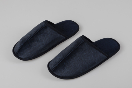 Pantofole Uomo con trama rigata Milk and Honey
