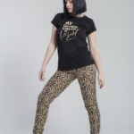 Pigiama mezze maniche e pantalone lungo linea Leopard