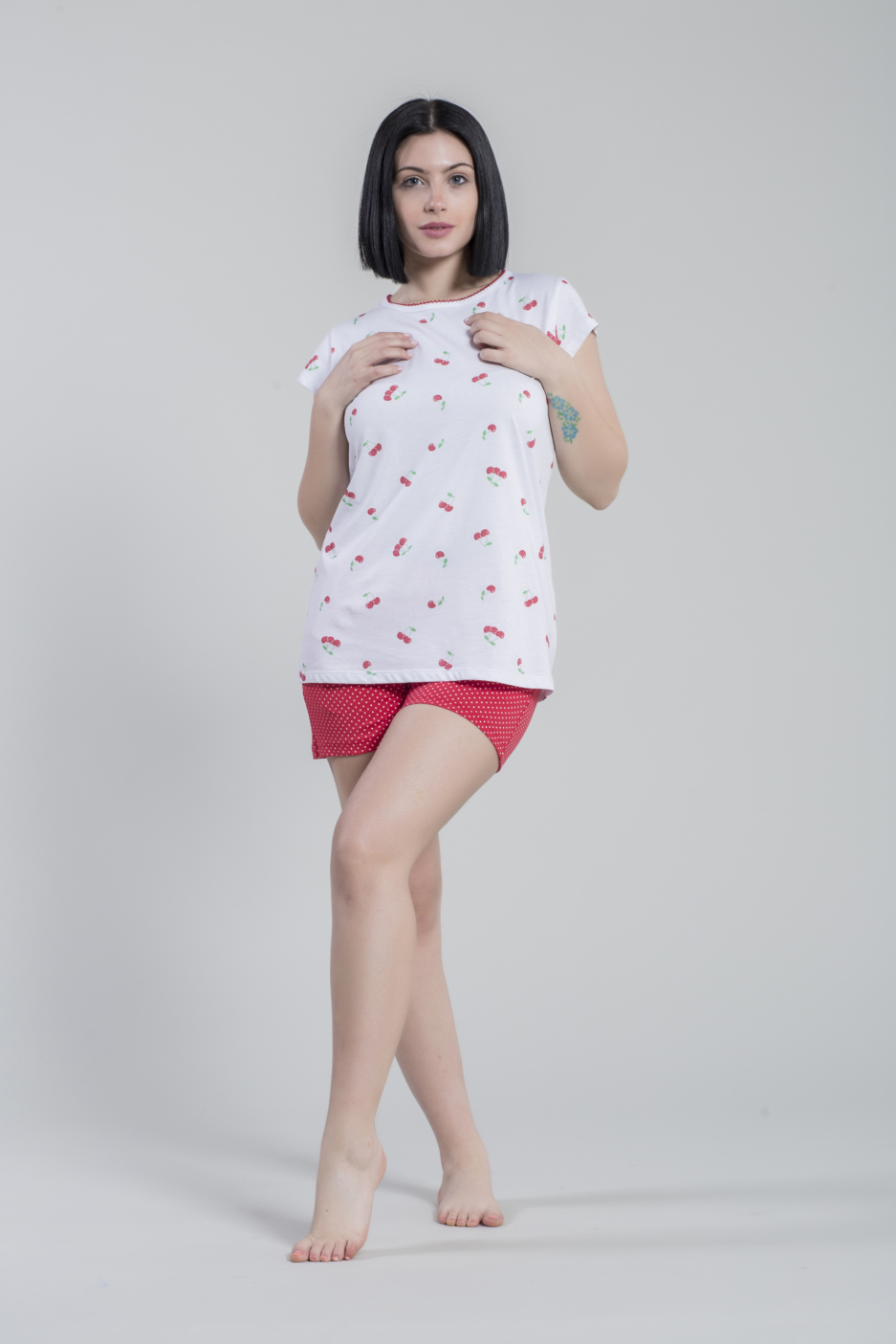 Pigiama corto linea Cherry