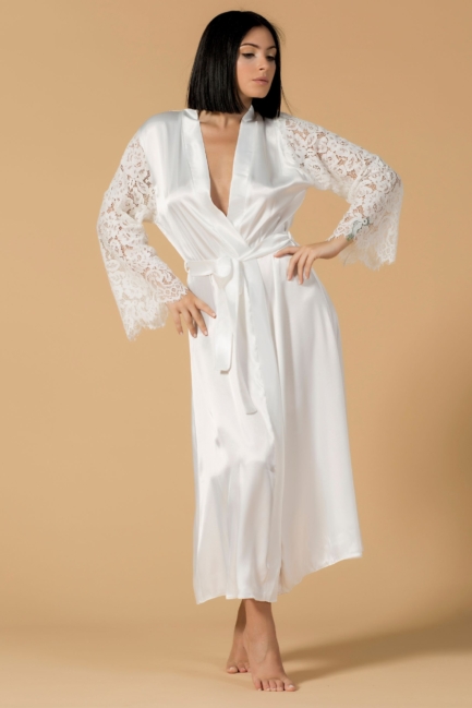 Vestaglia lunga in Satin