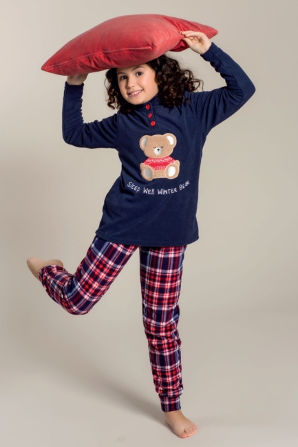Pigiama Bimba in Pile Winter Bear