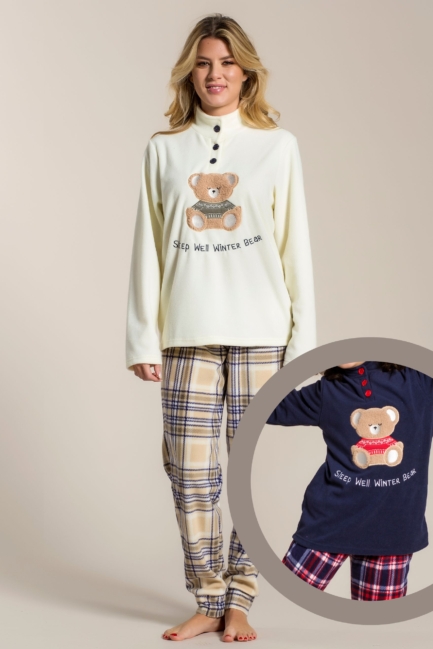 Pigiama Donna In Pile Winter Bear