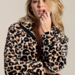 Giacca Dona Full Zip In Flannel Fleece Wild