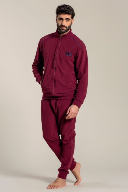 Pigiama Uomo in Pile Full Zip Play Boy